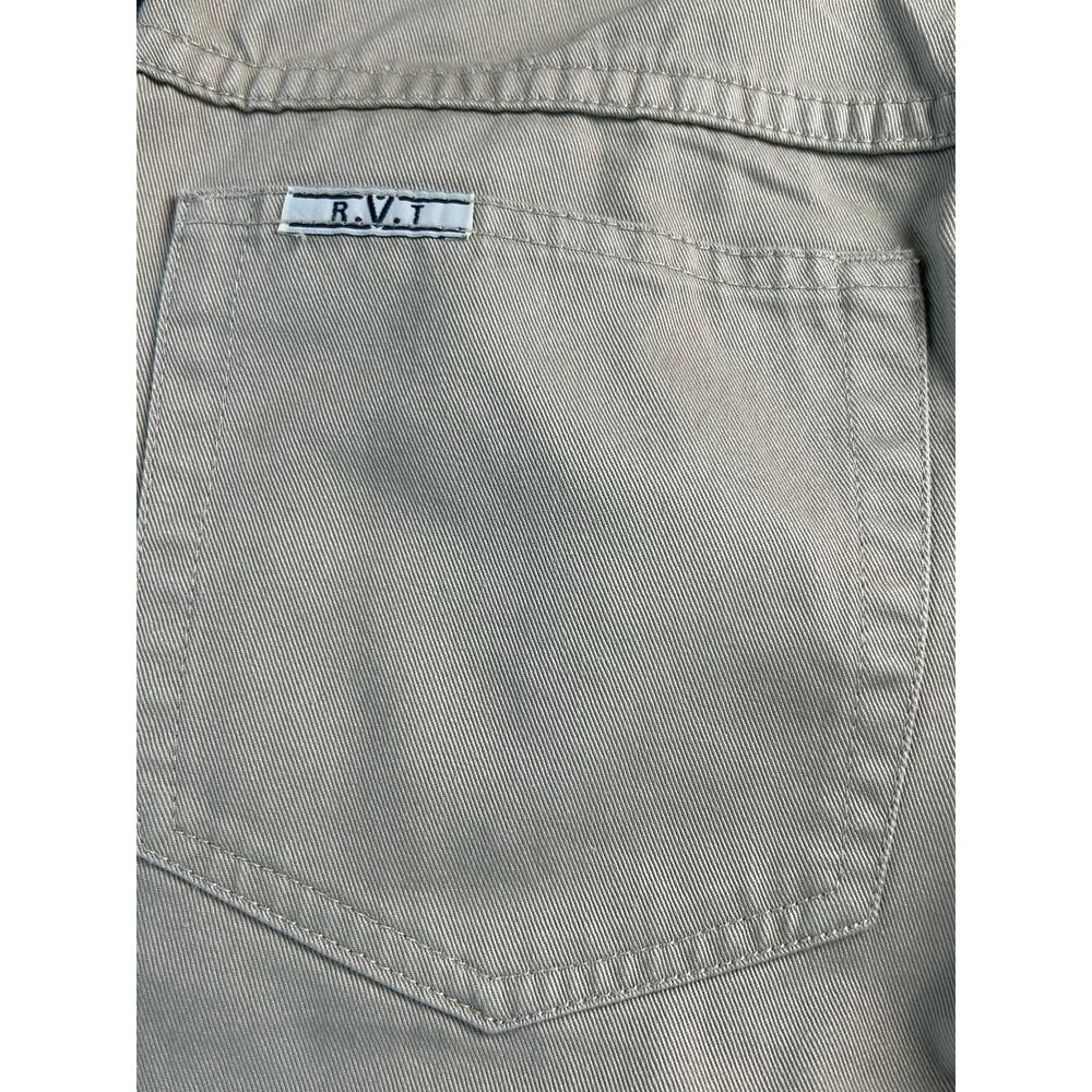RVT Fit&Flare Girls 7/8 & 9/10 Khaki Embroidered Floral Pants Cotton Bootcut NWT - Picture 6 of 12